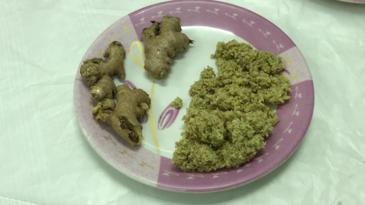 Ginger milling into paste on the Urschel® Comitrol® Model 1700