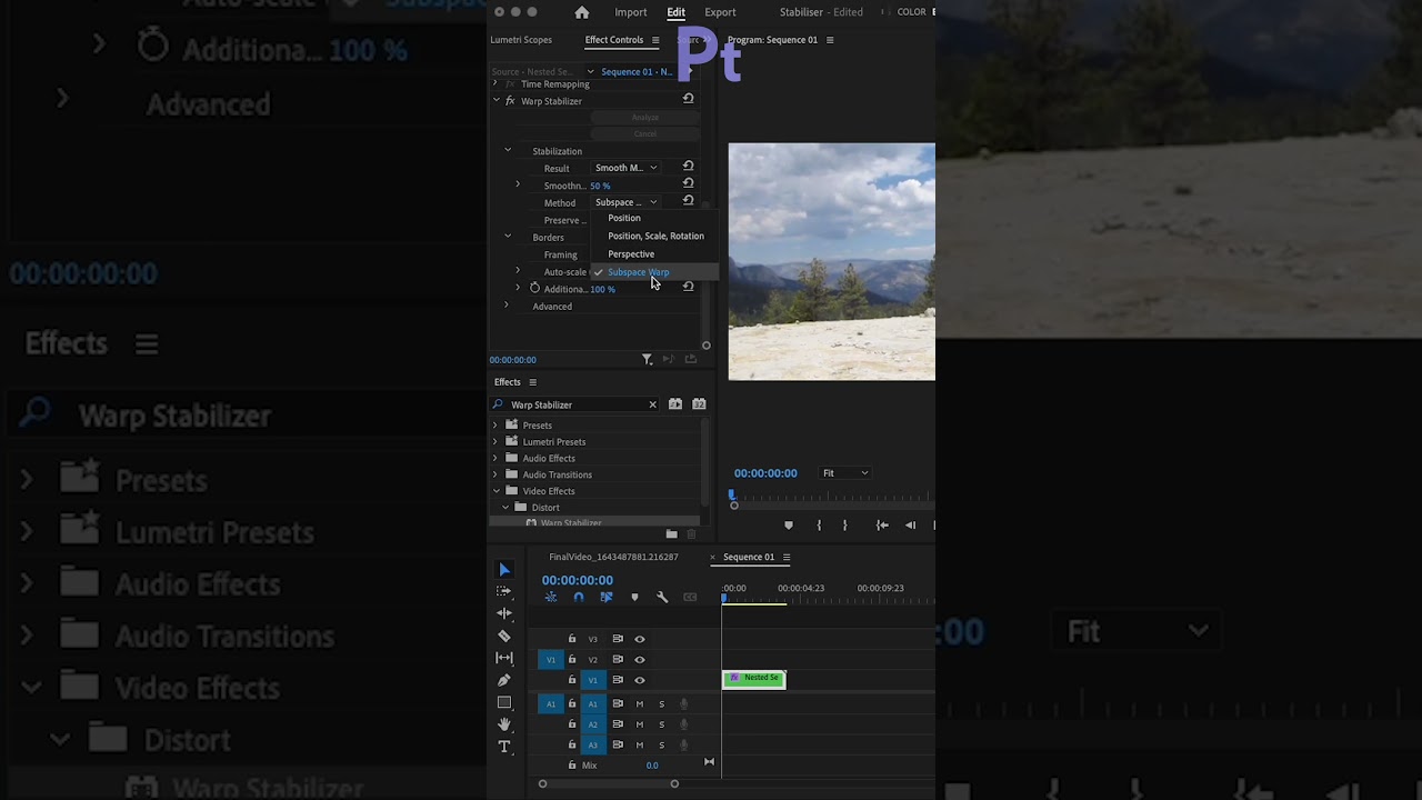 How to Stabilize Video in Premiere Pro
