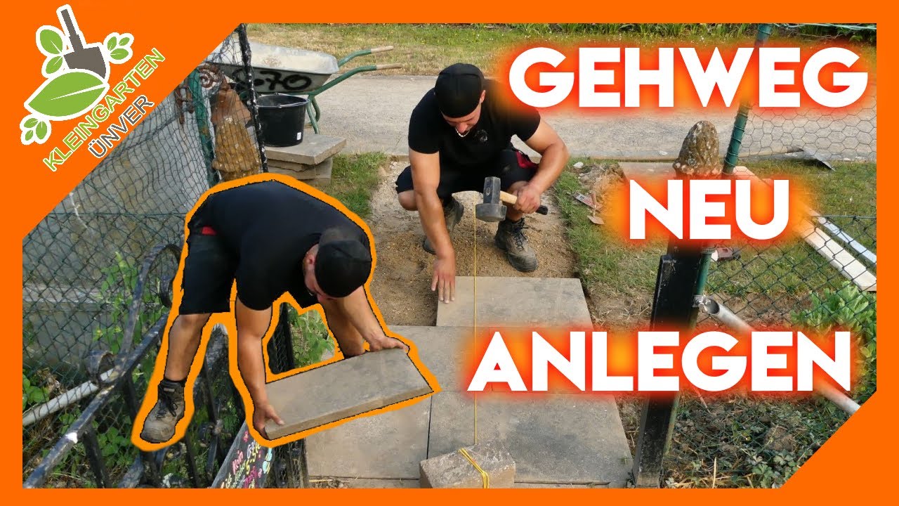 Gehwegplatten verlegen/Platten verlegen #platten #kleingartenbau