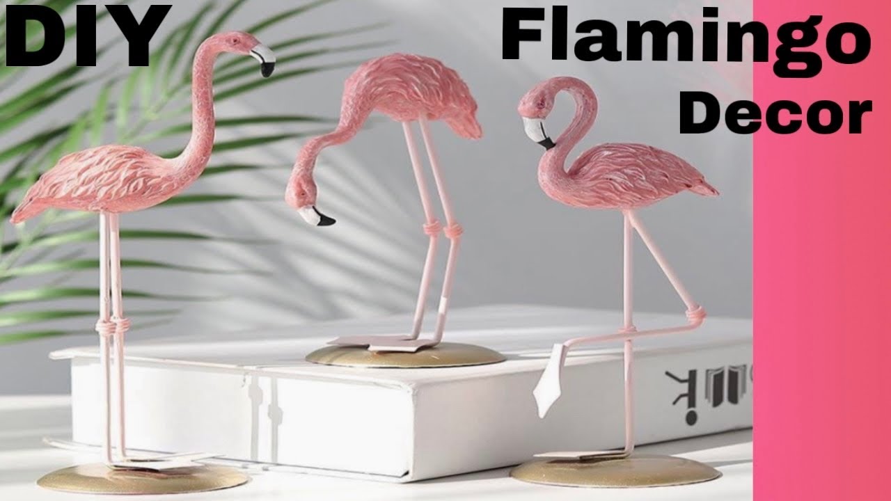 DIY Flamingo sculpture with Clay | Flamingo Decor |diy decor ideas |Clay Mural Craft |Ayish Creation