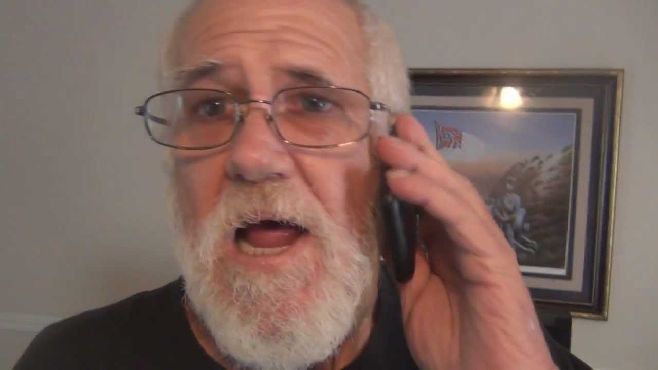 ANGRY GRANDPA DESTROYS TV!