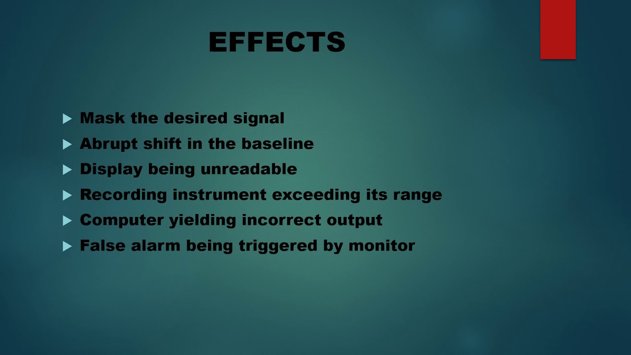 MOTION ARTIFACTS