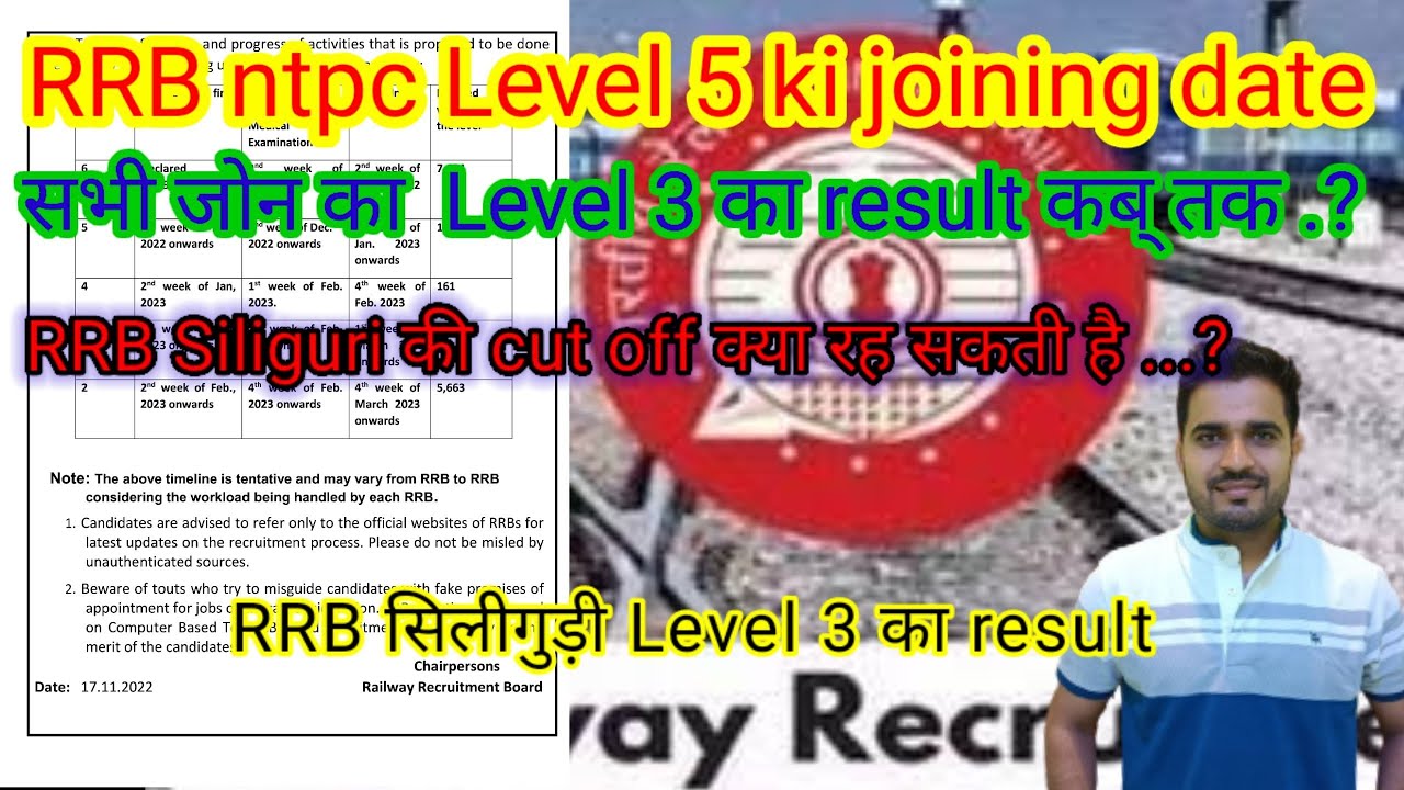 sabhi zone ka level 3  ka result aur level 5 ki joining kb tk ho jayege #ntpc #level3 #level5