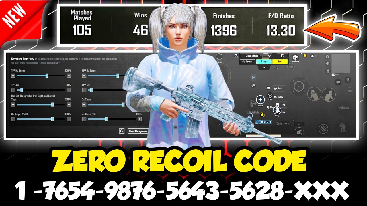 🔥Bgmi 4.2 Best Sensitivity Code 2026 ✅| Zero Recoil Sensitivity | Gyro & Non-Gyro Sensitivity 