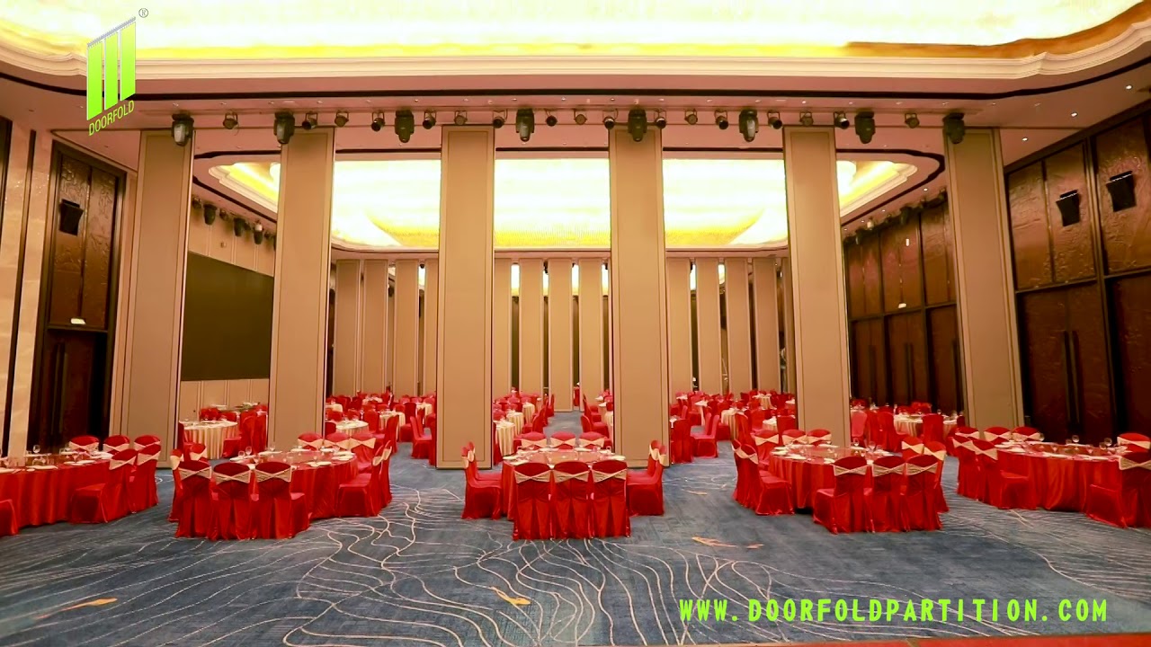 Doorfold Movable Sliding Soundproof Folding Partition Wall - Tianyuan Hotel Project in Xiamen