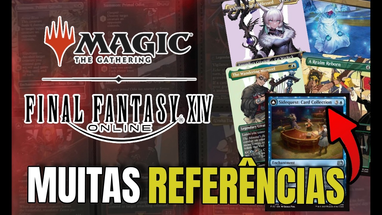 MUITAS referências na COLEÇÃO COMPLETA de FFXIV x MTG 😧