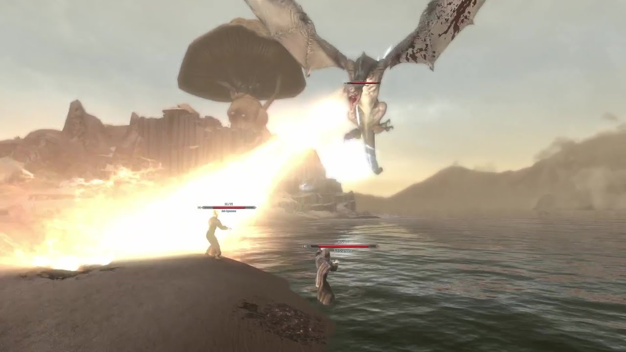 Skyrim Battles - Arch Cryomancer vs. Frost Troll, Thalmor Wizard, Dragon Priest, and more