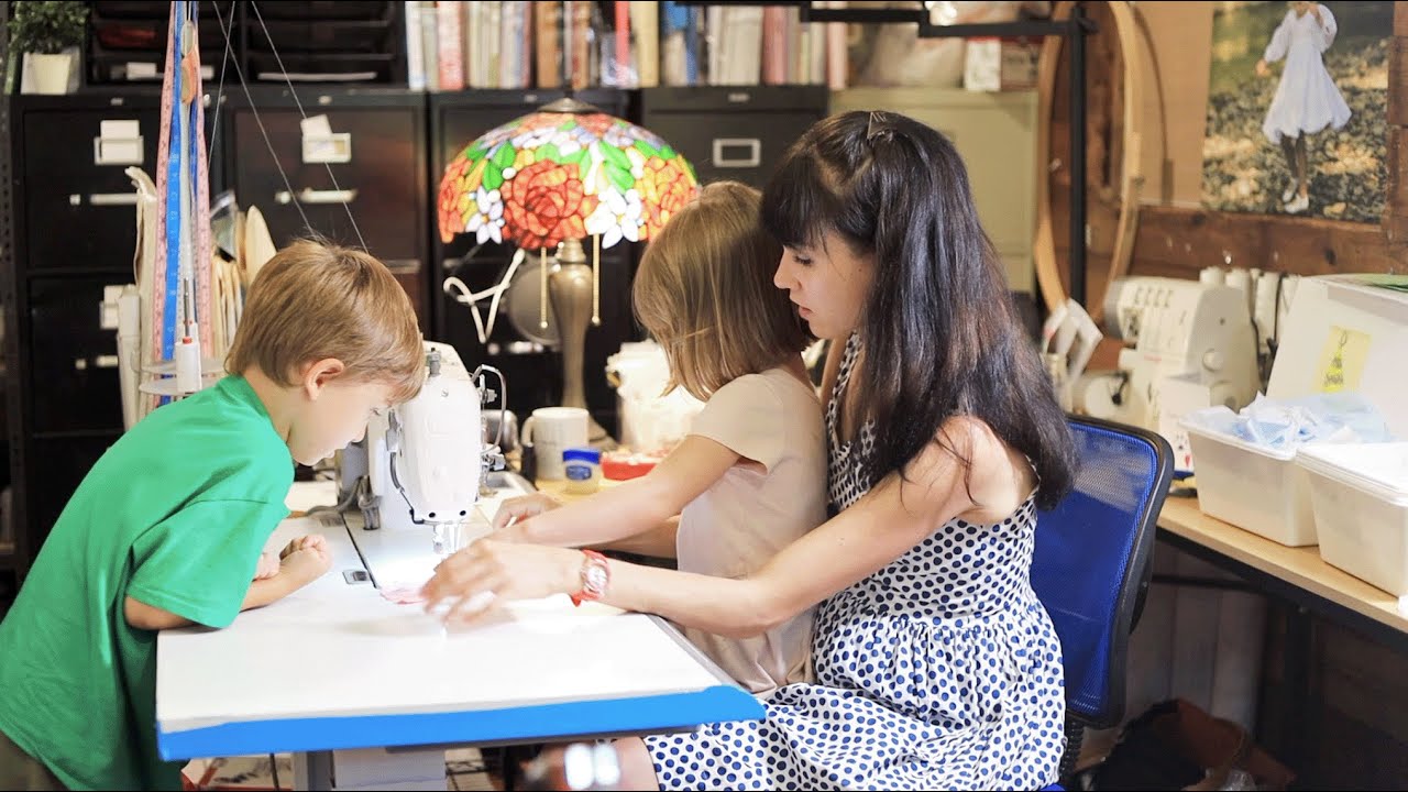 sewing with my kiddos | real life minimal editing