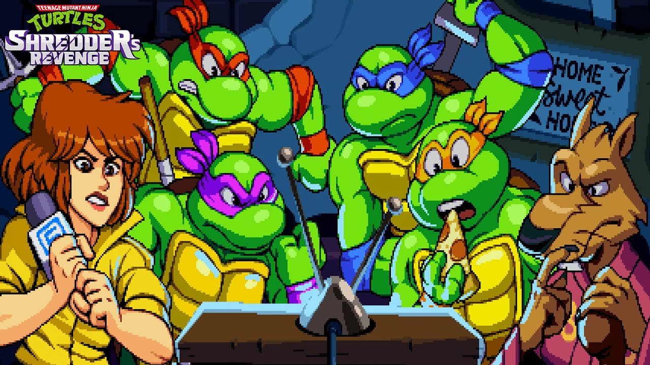 TMNT: Shredder's Revenge - Game Movie (All Cutscenes)
