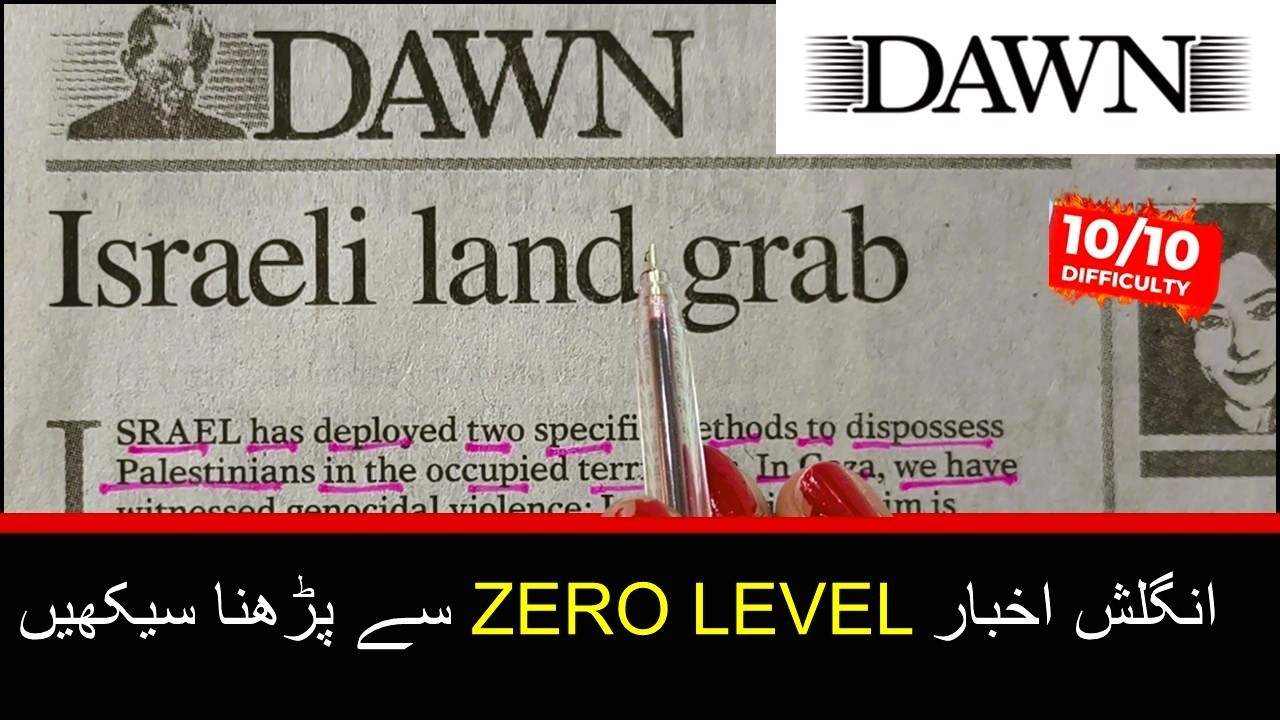 Newspaper Reading || Learn English Through Newspaper Reading || Dawn Editorial Analysis