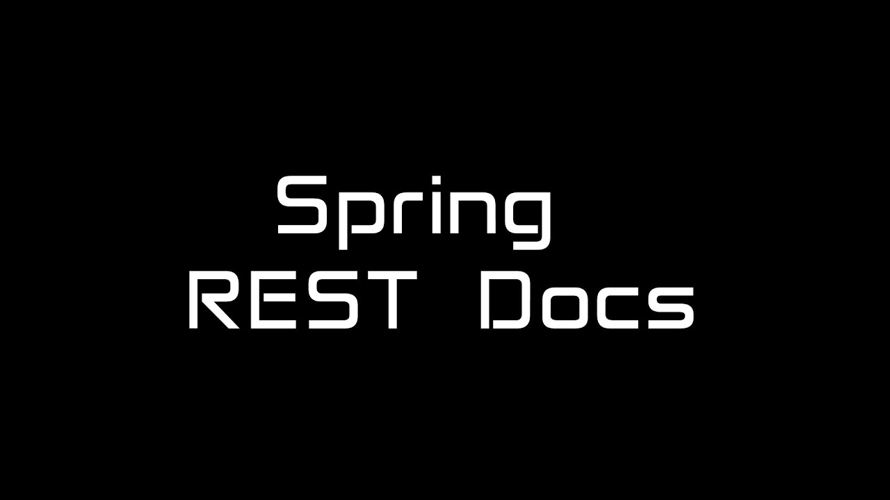 Spring REST Docs