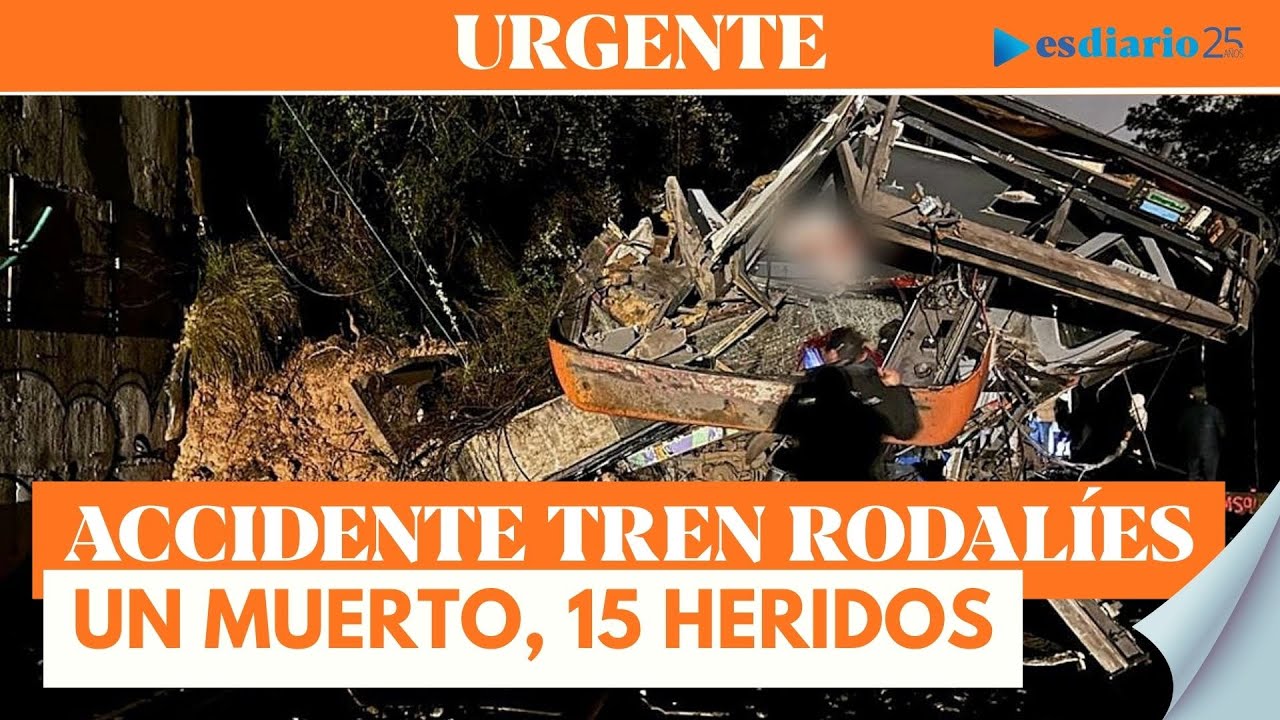 #URGENTE Actualización del nuevo accidente de tren en Rodalies: 1 fallecido y 15 heridos, 4 graves