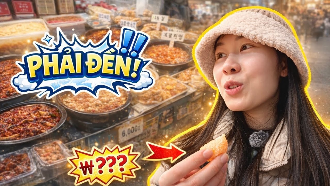 Chợ TRUYỀN THỐNG Hàn Quốc có gì? Khác xa chợ Việt Nam!