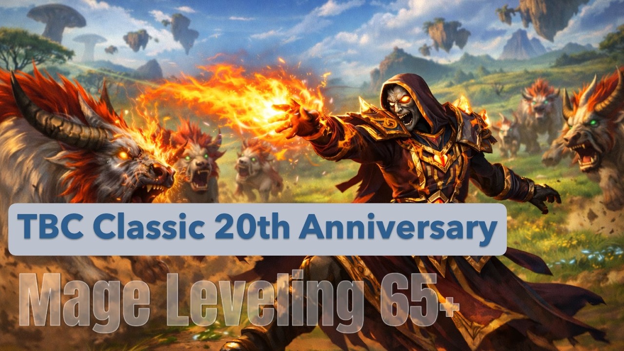 LIVE - WOW TBC  Anniversary - MAGE LEVELING 65+  #wow #warcraft #gaming #tbc #mage