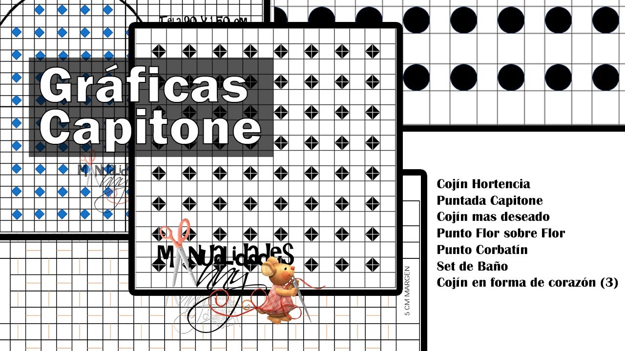 Colección gráficas CAPITONE  2-PARTE- num77 | Manualidades Anny