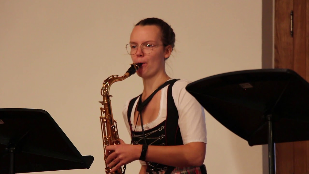 Ode an die Freude (Freude, sch&ouml;ner G&ouml;tterfunken) Saxophonquintett der Stadtkapelle Schongau