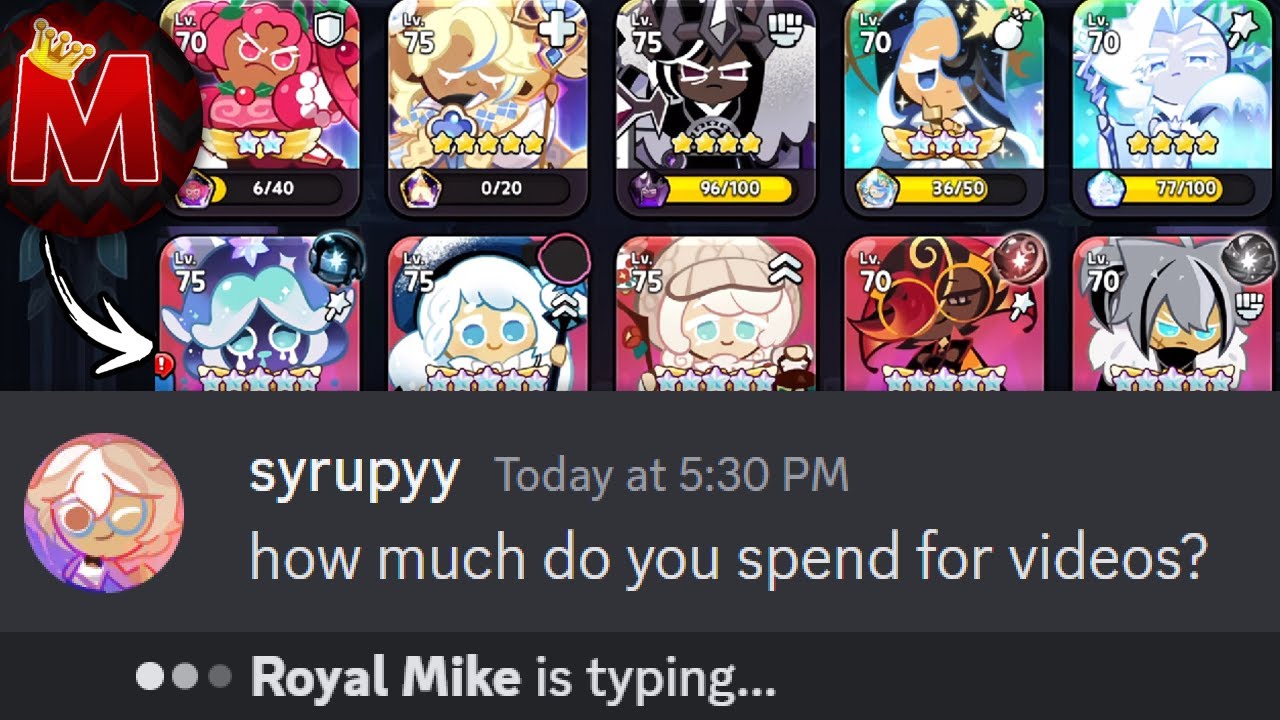 DMing every Cookie Run YouTuber asking how much they spent on packages... (they responded)