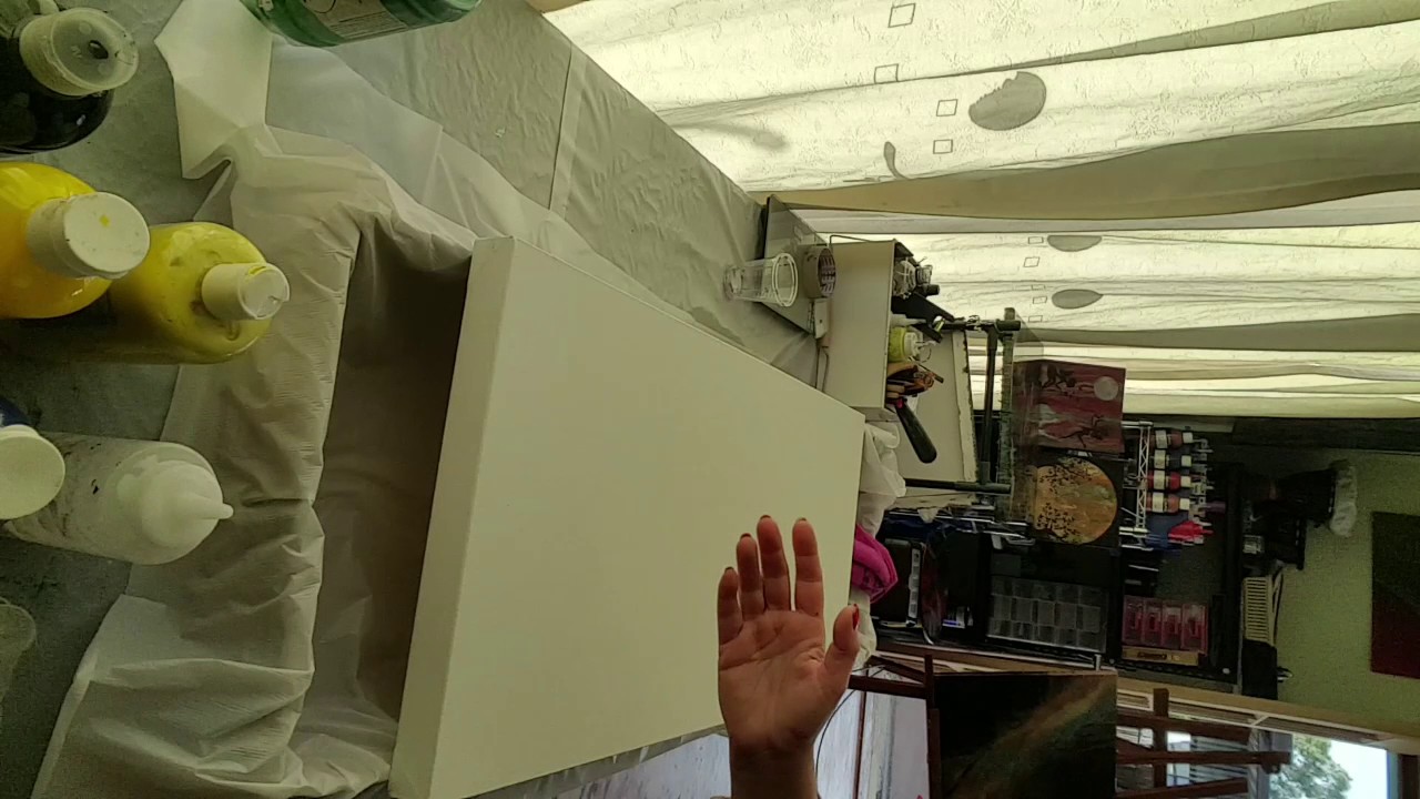 Way to level a surface for an acrylic or resin  pour.