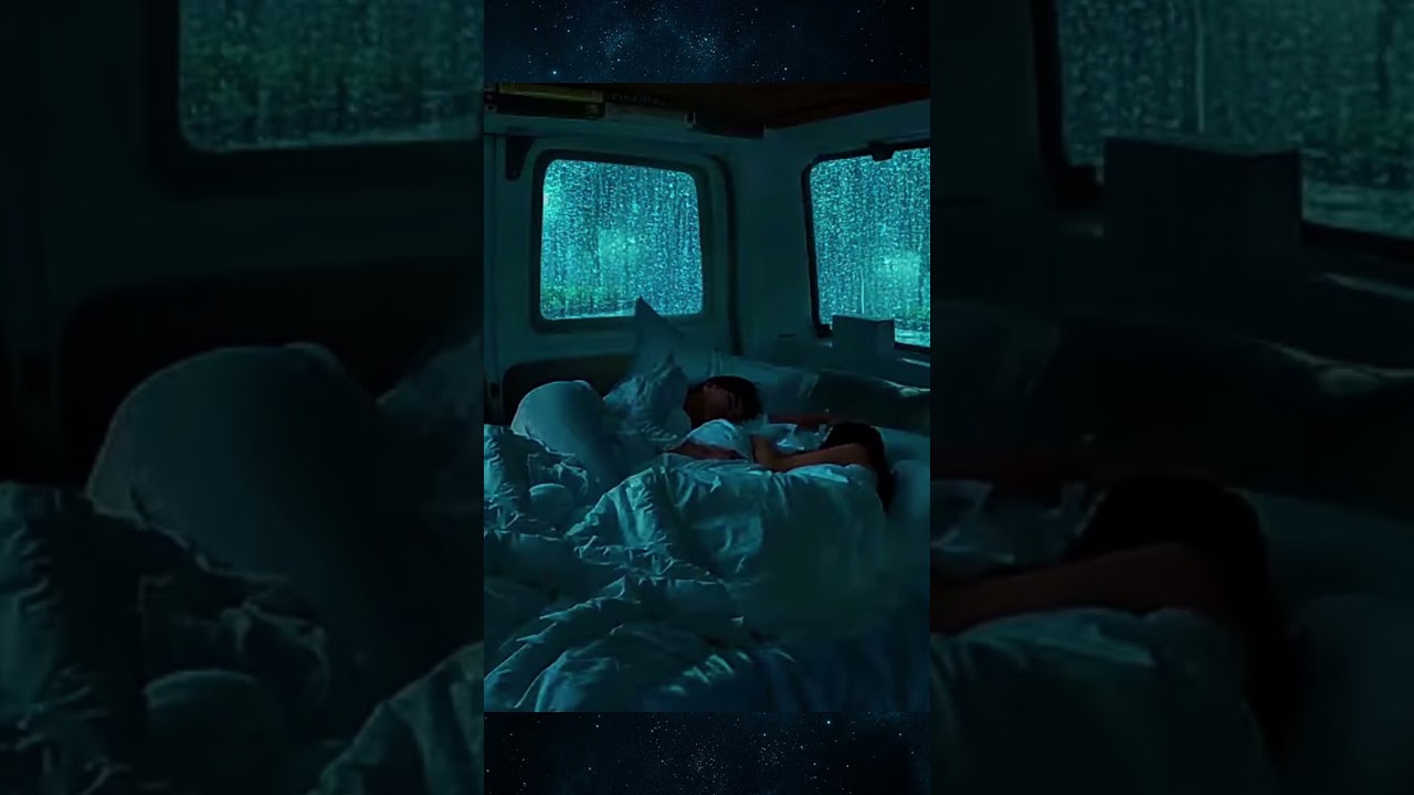 Deep Sleep Sounds, Gentle Rain & Distant Thunder in a Cozy Cabin, Relaxing & ASMR for Sleeping #rain