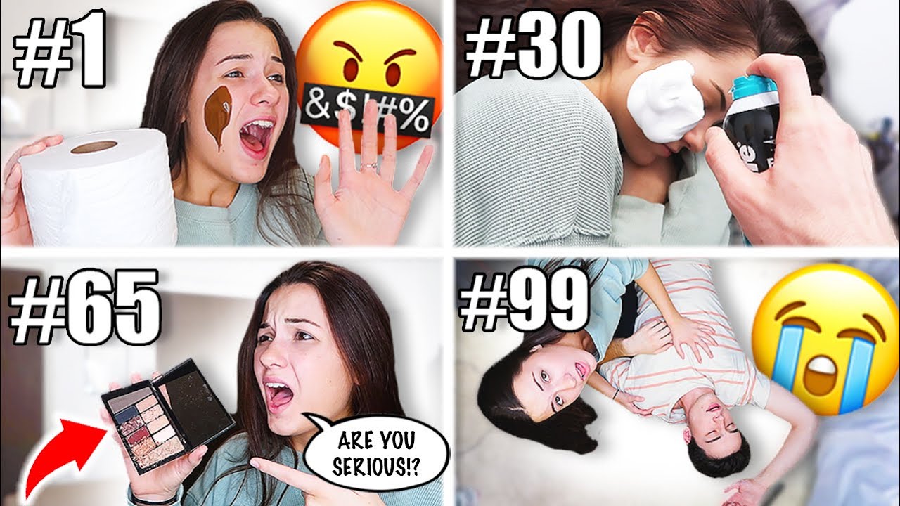 Pranking My Girlfriend 100 TIMES In The SAME DAY!!!