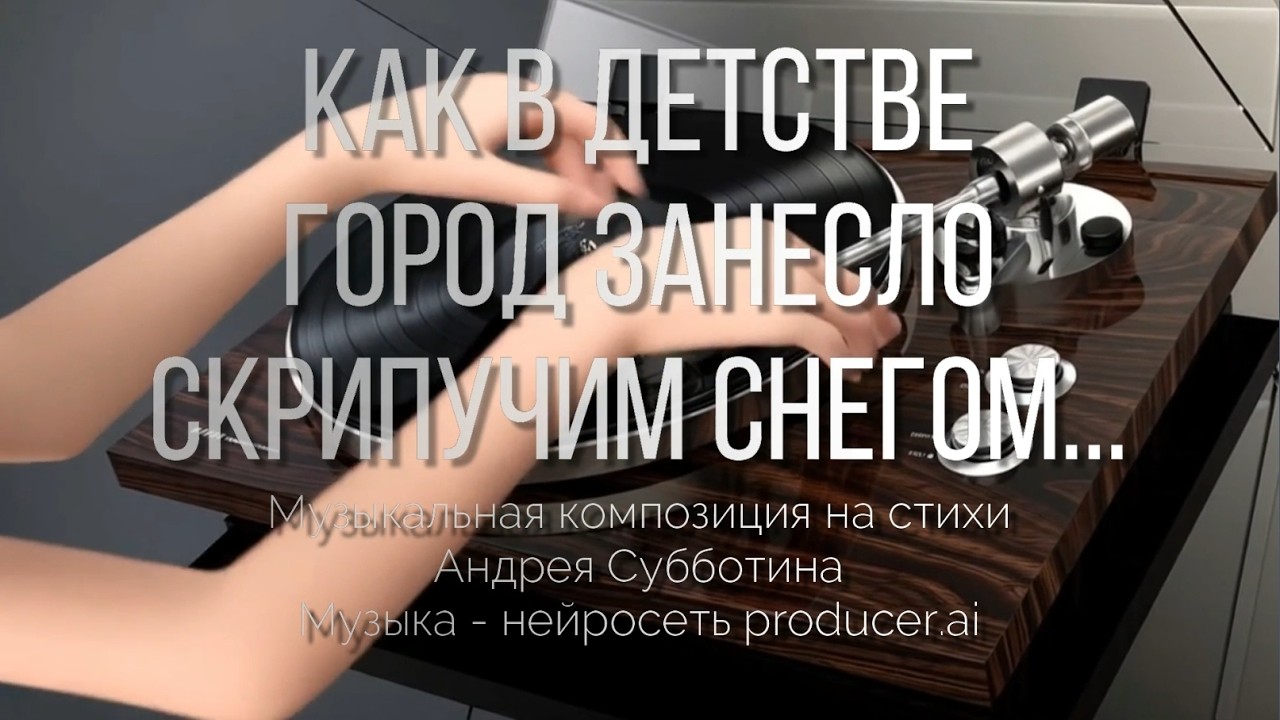 Как в детстве город занесло... Музыкальная композиция на стихи А.Субботина #music #lirics #song
