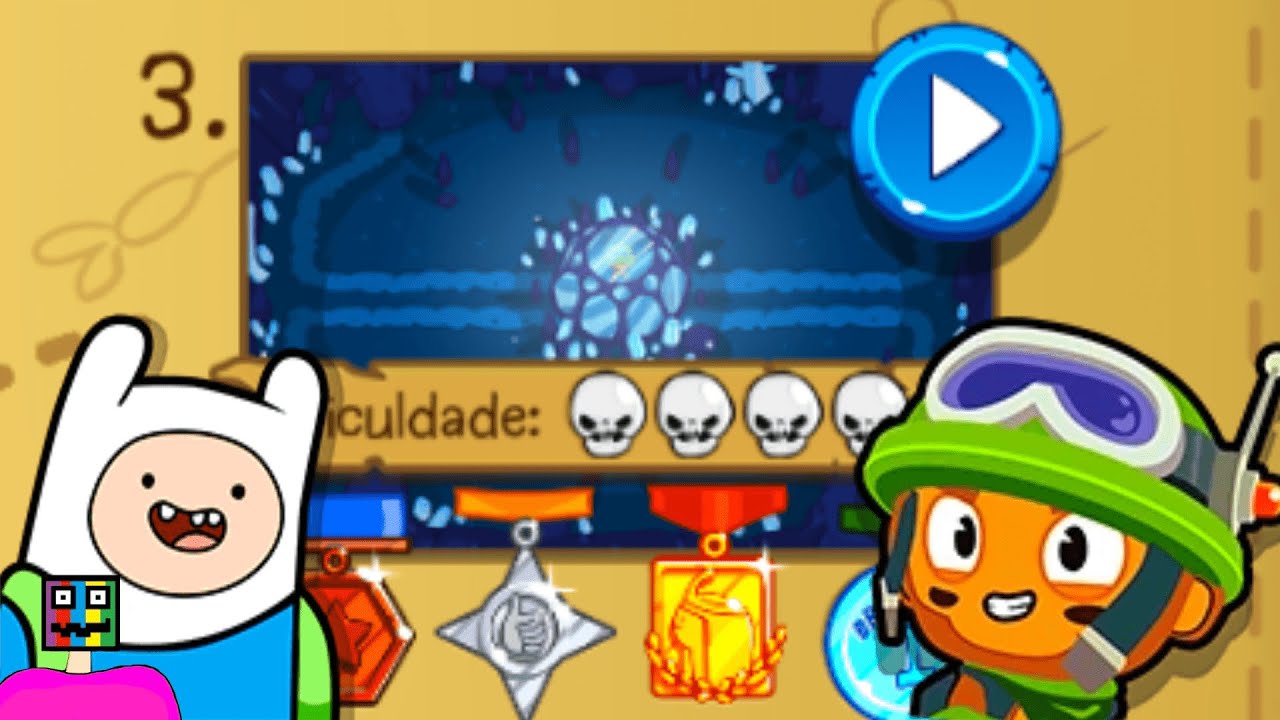 JOGUEI A FASE MAIS DIFÍCIL DE BLOONS ADVENTURE TIME TD!