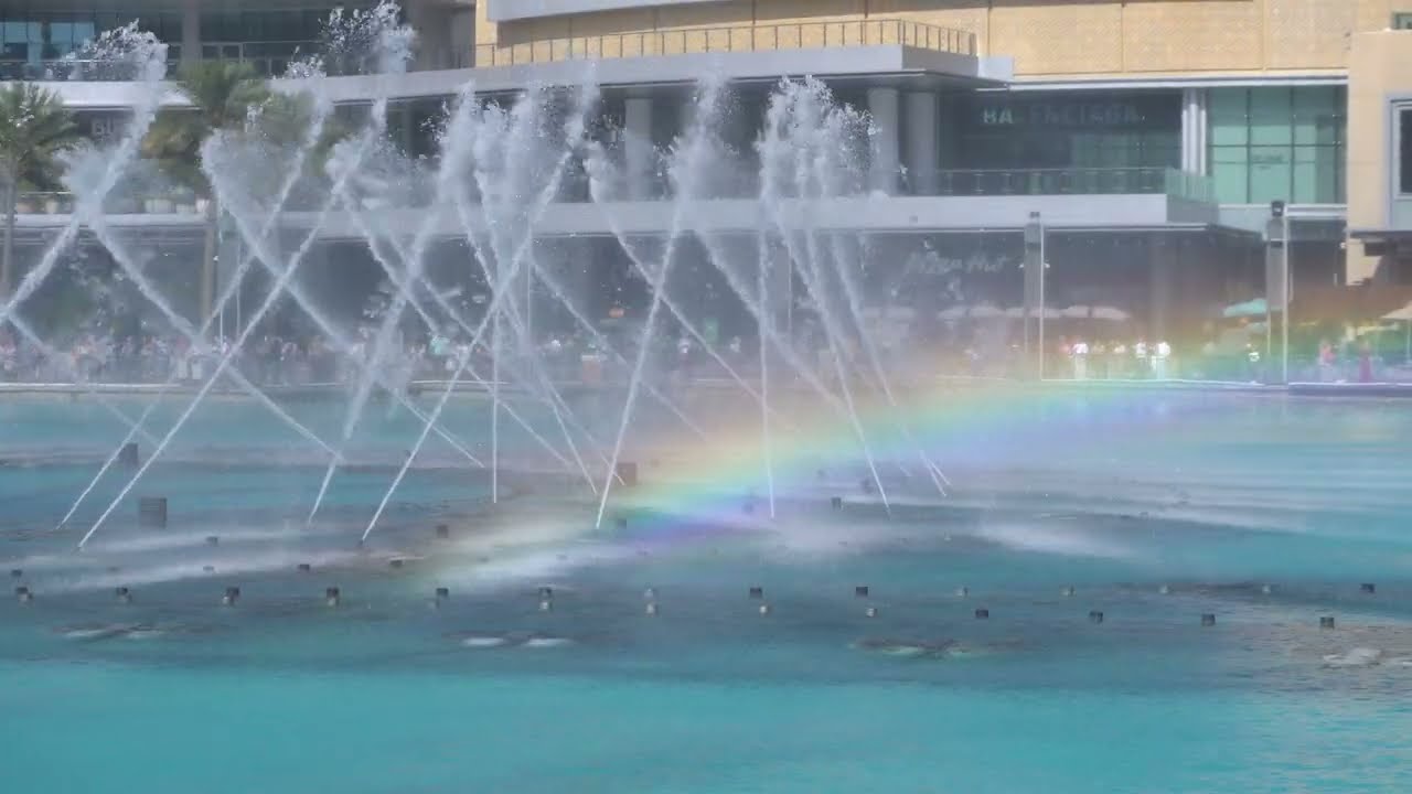 The Dubai Fountain Nozzle Close-Up (Music: 