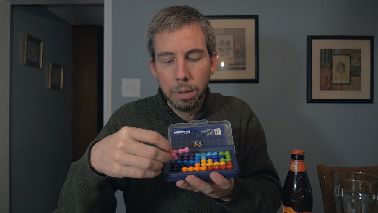 ASMR & Beer #52 - Longboard Island Lager, BBQ Beef Jerky & IQ Fit Puzzle