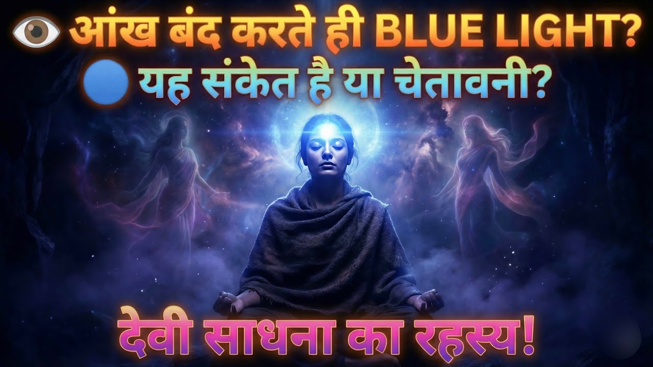 मेडिटेशन में Blue Light दिखना क्या संकेत है? | आंख बंद करते ही नीली रोशनी क्यों दिखती है? #sadhna 