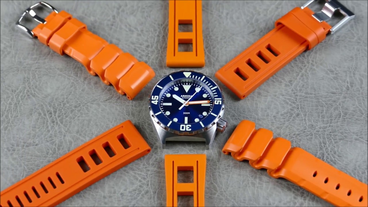 On the Wrist, from off the Cuff: Rubber Dive Strap Face-Off – Hirsch vs. CrafterBlue vs. IsoFrane