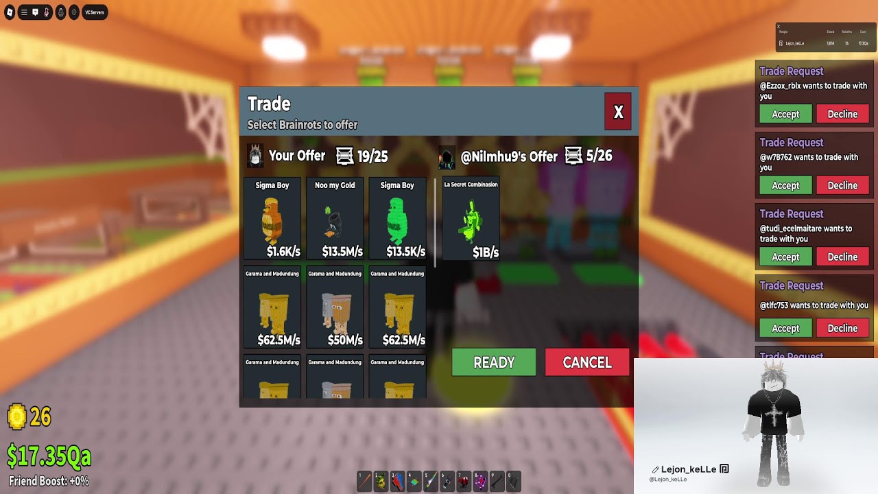 ROBLOX sab trading live :)