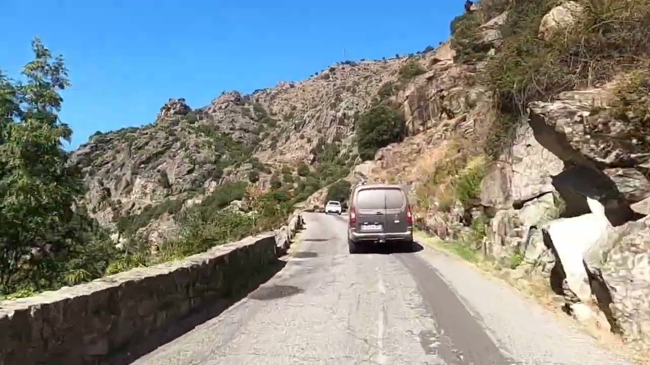 France Corse Route Corte vers Piana Gopro / France Corsica Road Corte to Piana Gopro