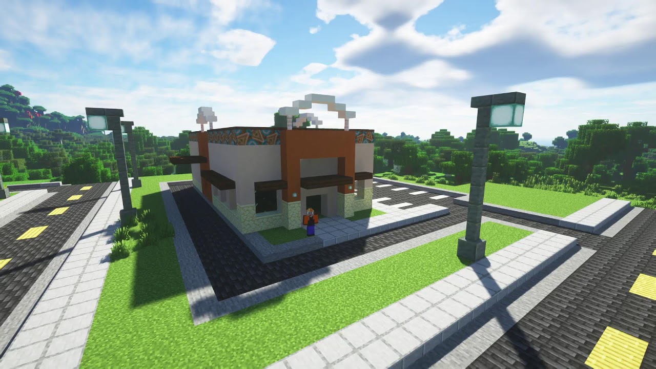 Second Fast Food Building | Minecraft Ep. 83