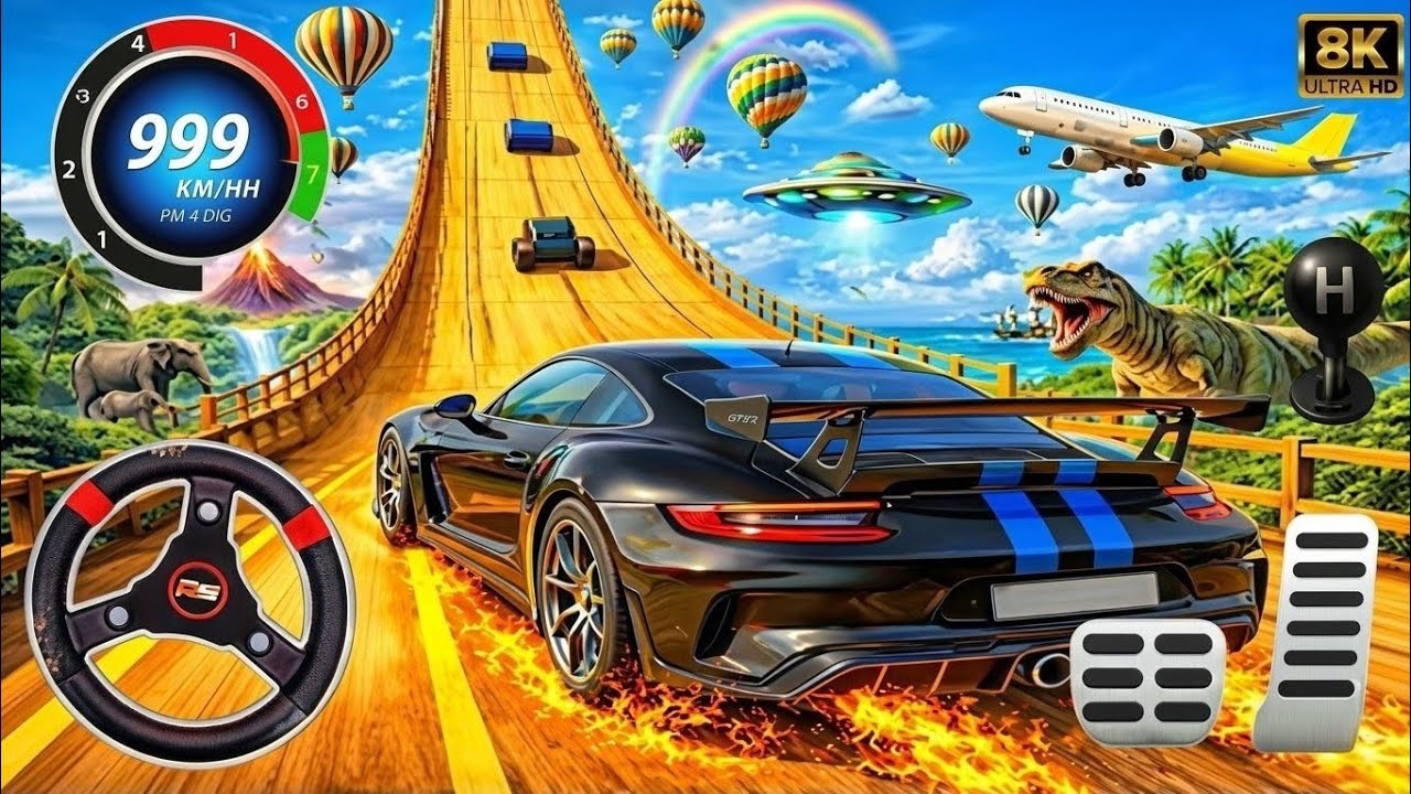 impossible Mega Ramp Race 3D Challenge 🛻💨 – GT Formula Car Stunt Master Simulator – Android Game 🚘