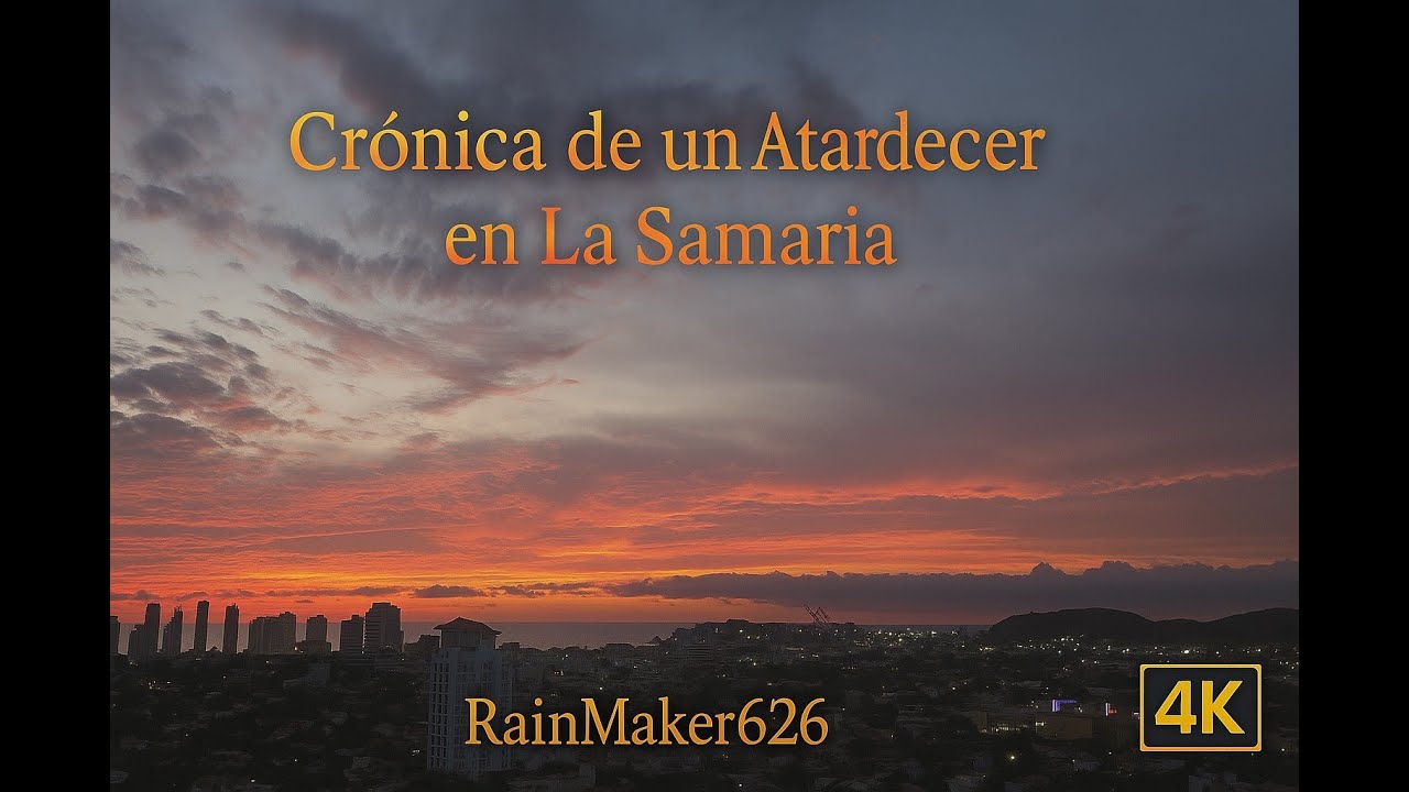 Atardecer en #SantaMarta 🌅✨ | Cr&oacute;nica de un cielo que parec&iacute;a pintado