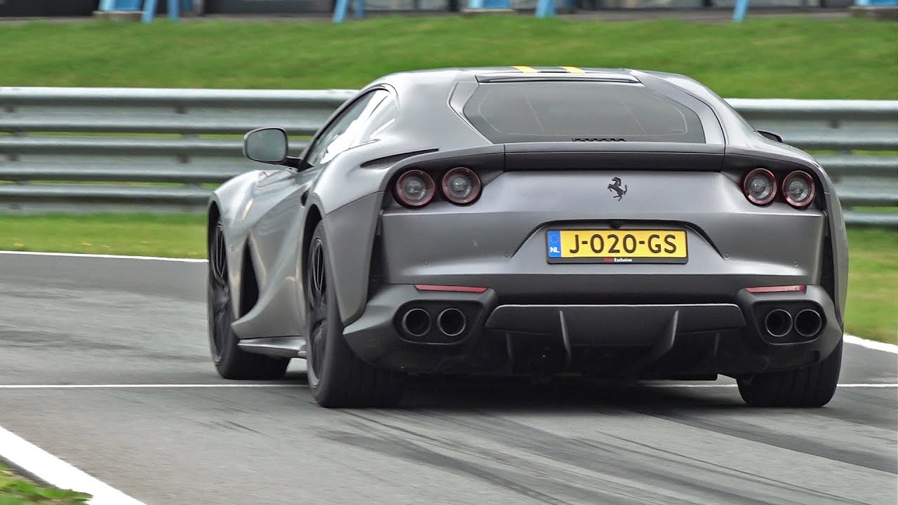 Ferrari 812 Superfast - LOUD FLY BY'S ON TRACK!