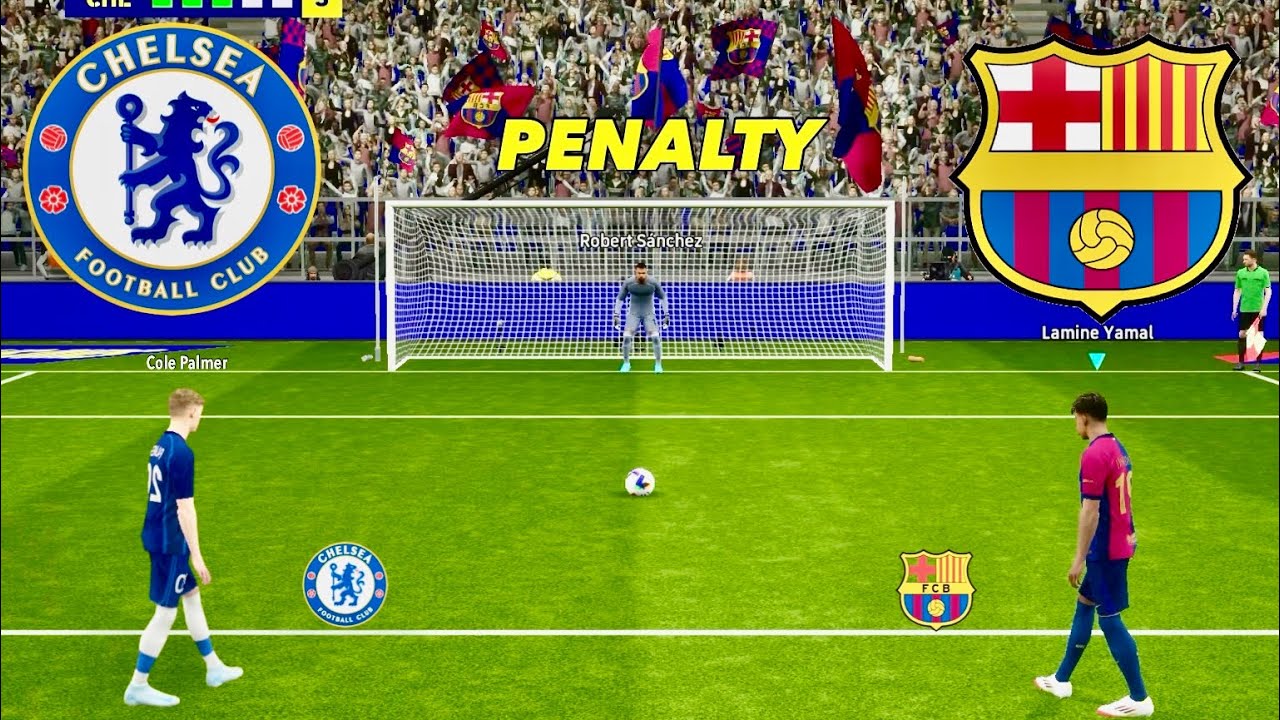 BARCELONA VS CHELSEA PENALTY SHOOTOUT | PALMER VS LAMINE | eFOOTBALL