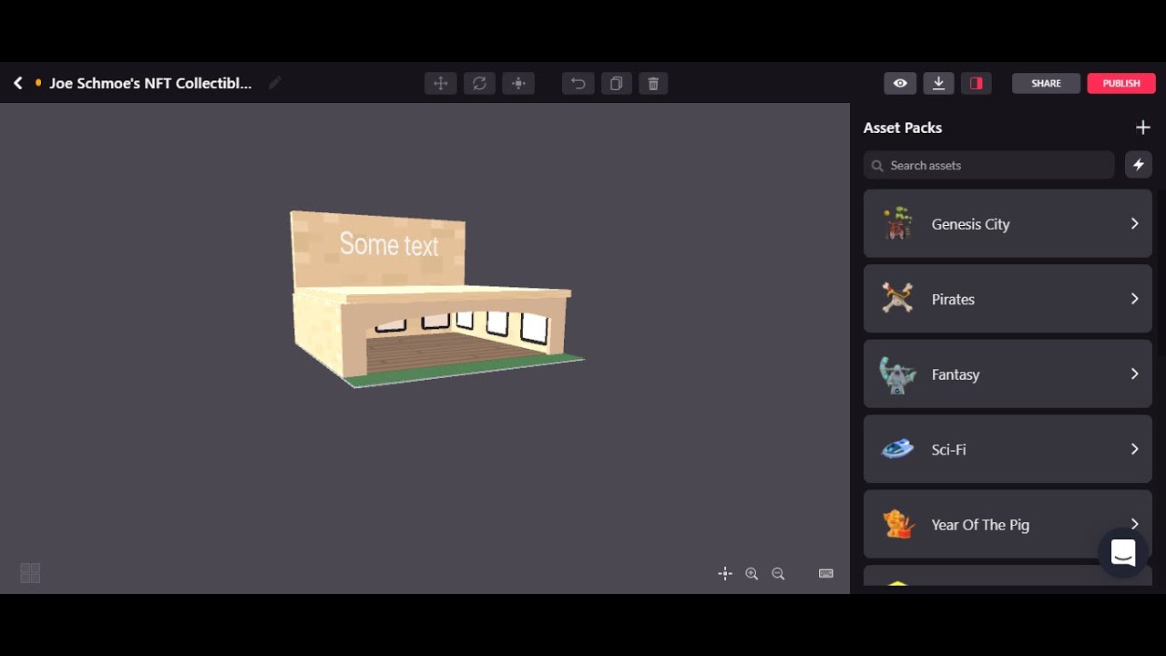 Joe Schmoe - Displaying NFTs in Decentraland / Using NFT Frame in The Builder