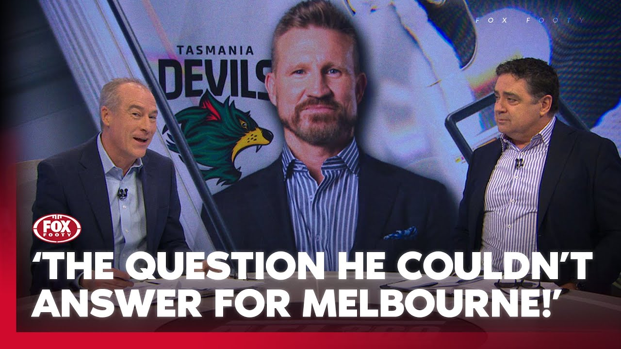 Buckley says 'yes' to Tasmania but what next for the Devils after big stadium setback? 😱 | Fox Footy