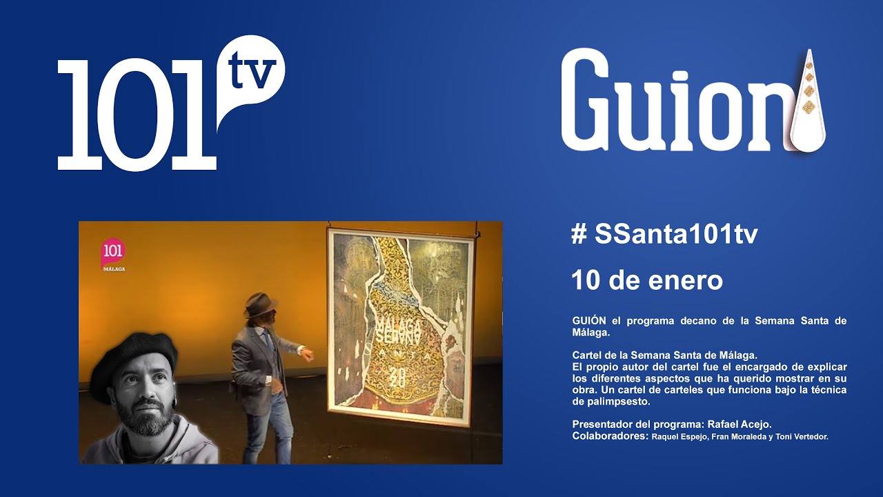 José Luis Puche explica el cartel de la Semana Santa de Málaga 2020
