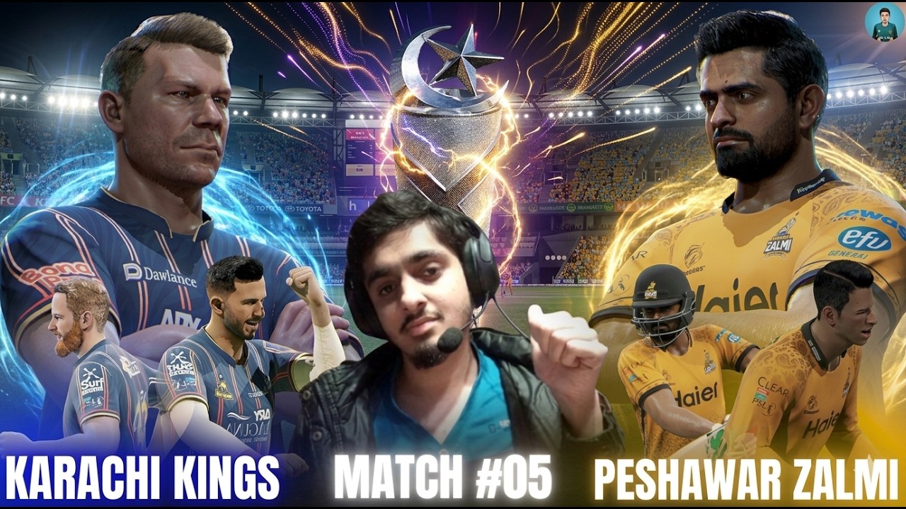 #05 💙Karachi Kings vs 💛Peshawar Zalmi -🏆PSL 2025 - Cricket 26 AfsarAKGamer 
