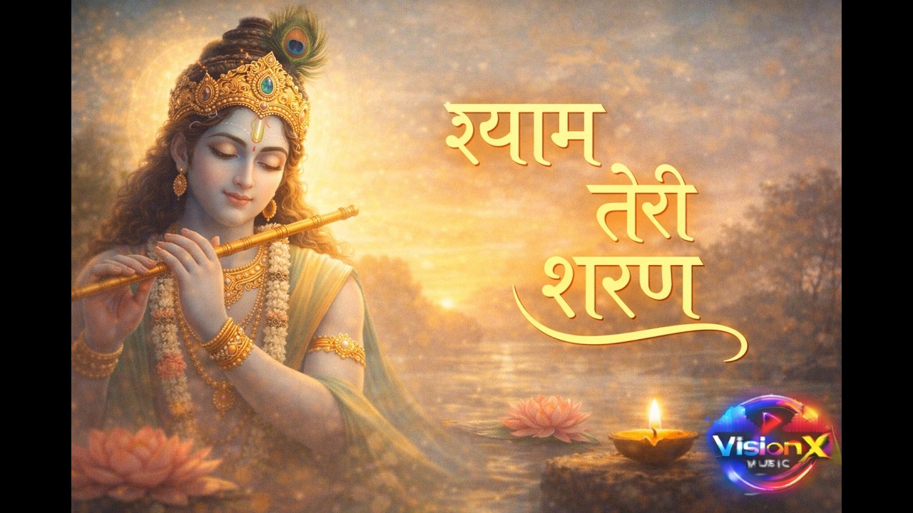 श्याम तेरी शरण | peaceful krishna bhajan | daily morning bhakti | visionxmusic