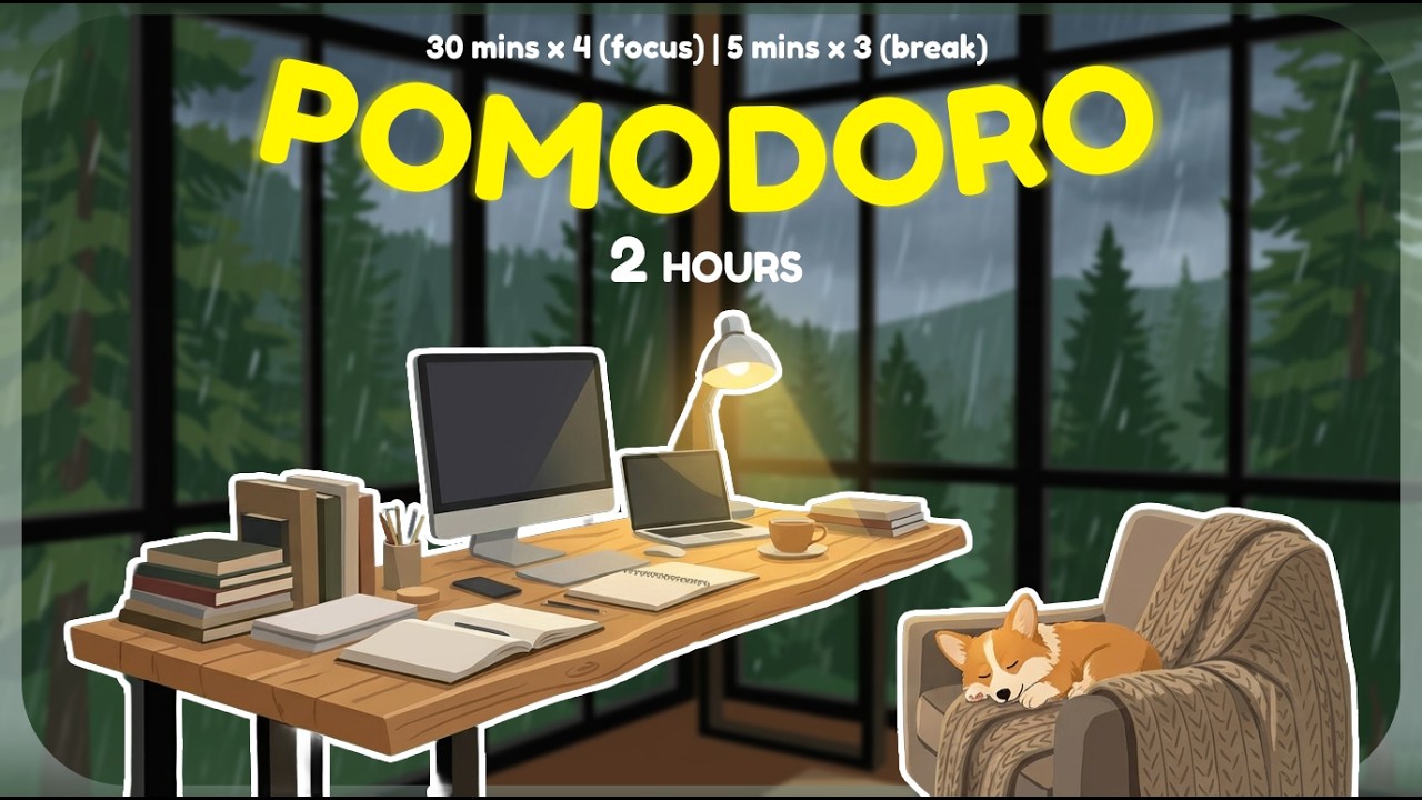 30/5 Pomodoro Timer: Deep Work & Focus (30 Min Study / 5 Min Break)