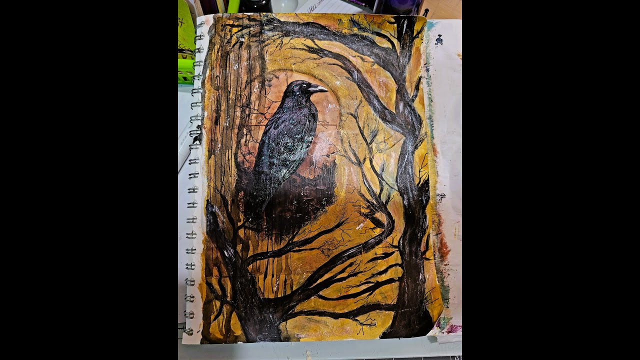 No voice painting x2 speed #watchmepaint #mixedmedia #artideas #artist #funart #artwork #viralvideo