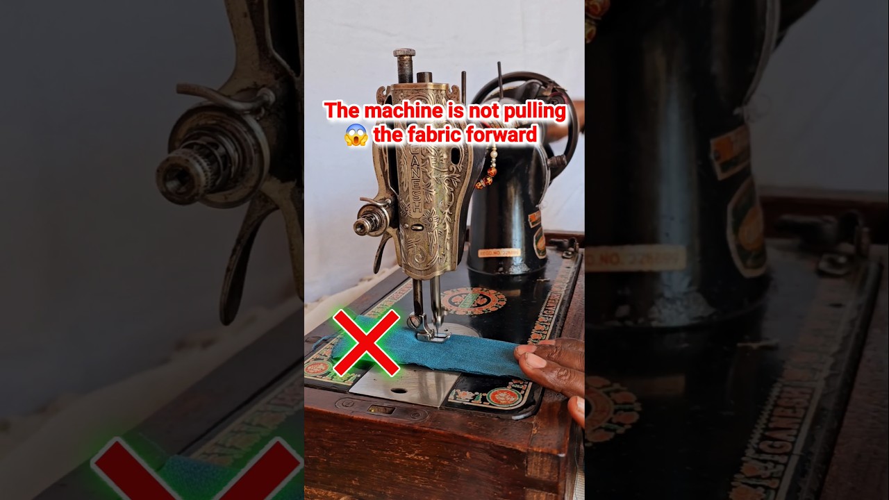 💯the machine is not pulling the fabric forward || sewing machine problem solution 200%