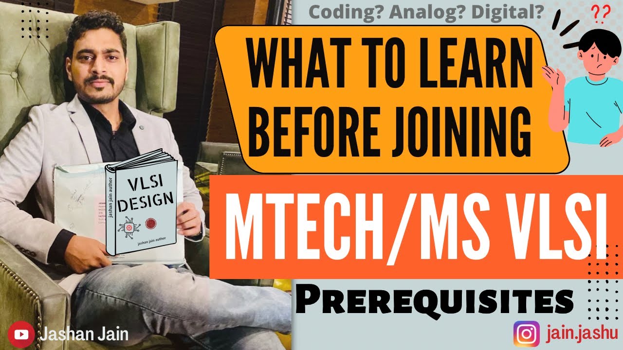Prerequisites required before joining Masters in VLSI | Must Learning | Utilise free time | VLSI