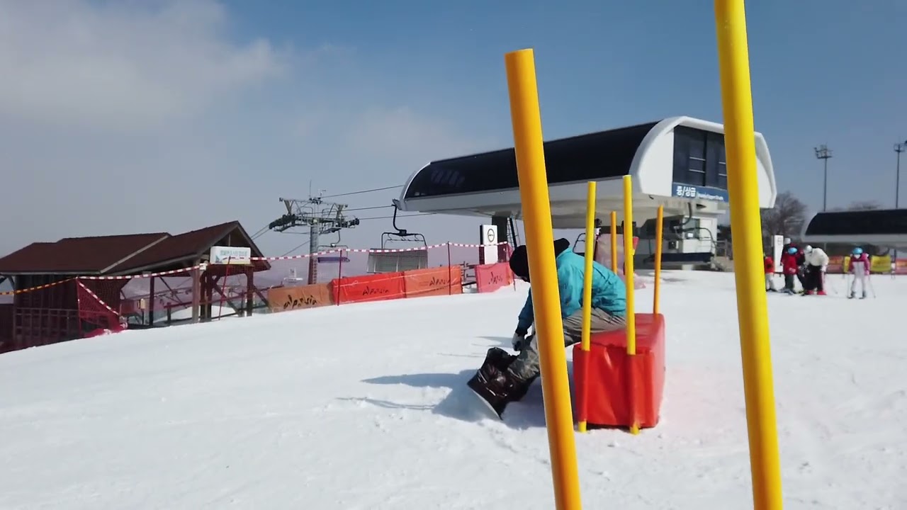 3D Snowboard - Top to Bottom - Bravo Run, Alpensia, Pyeongchang, South Korea - HD