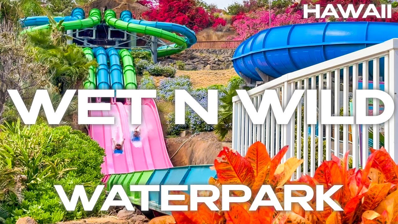 Wet n Wild Waterpark - Oahu Hawaii 4K