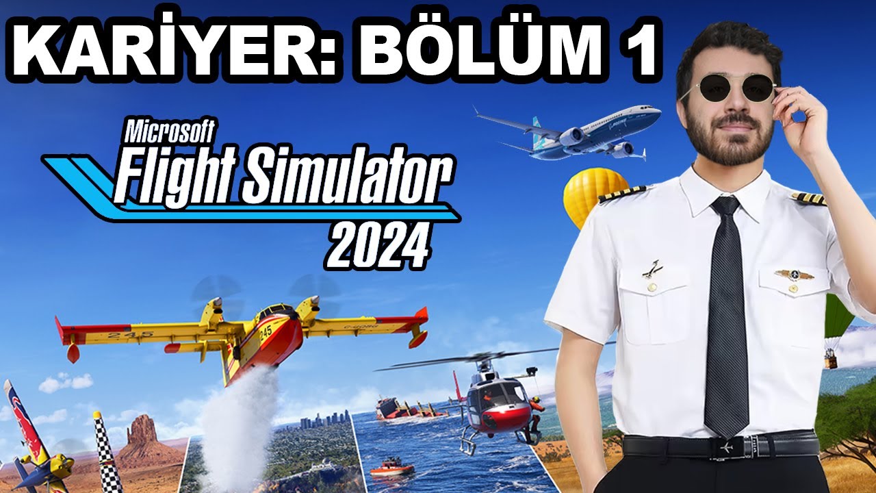 PİLOT LİSANSIMIZI ALDIK 👨‍✈️ MICROSOFT FLIGHT SIMULATOR 2024 - KARİYER BÖLÜM 1