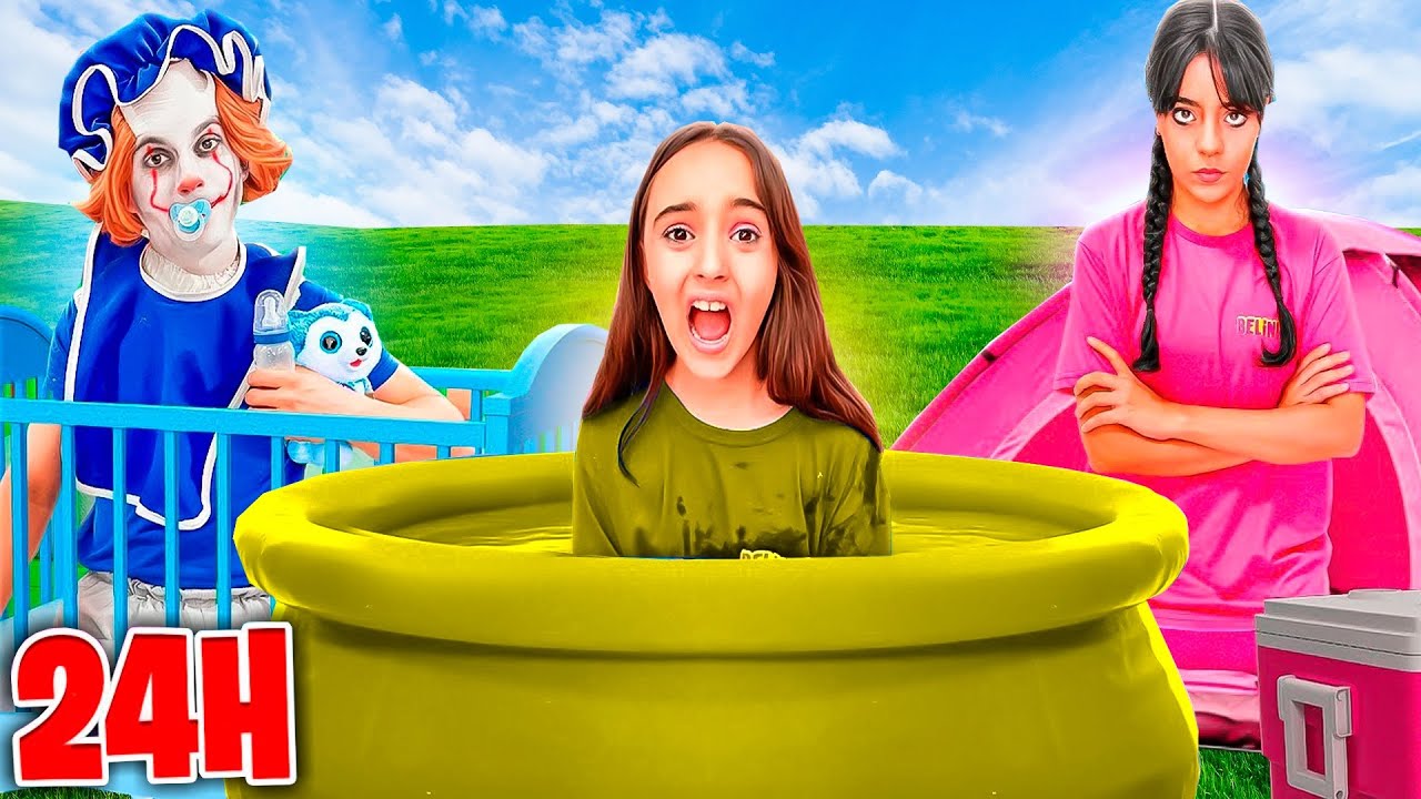 24 HORAS NA PISCINA, CARRO, CABANA E BERÇO DA SUA COR - DESAFIO EXTREMO